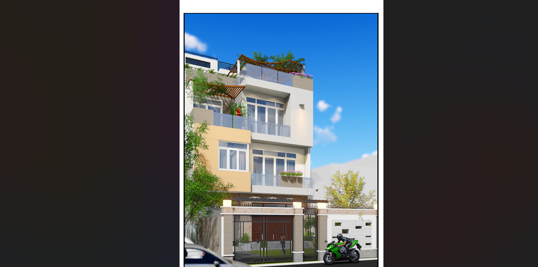 Full hồ sơ mẫu nhà 3 tầng đẹp 8.8x16 (kiến trúc,kết cấu, điện nước, sketchup)