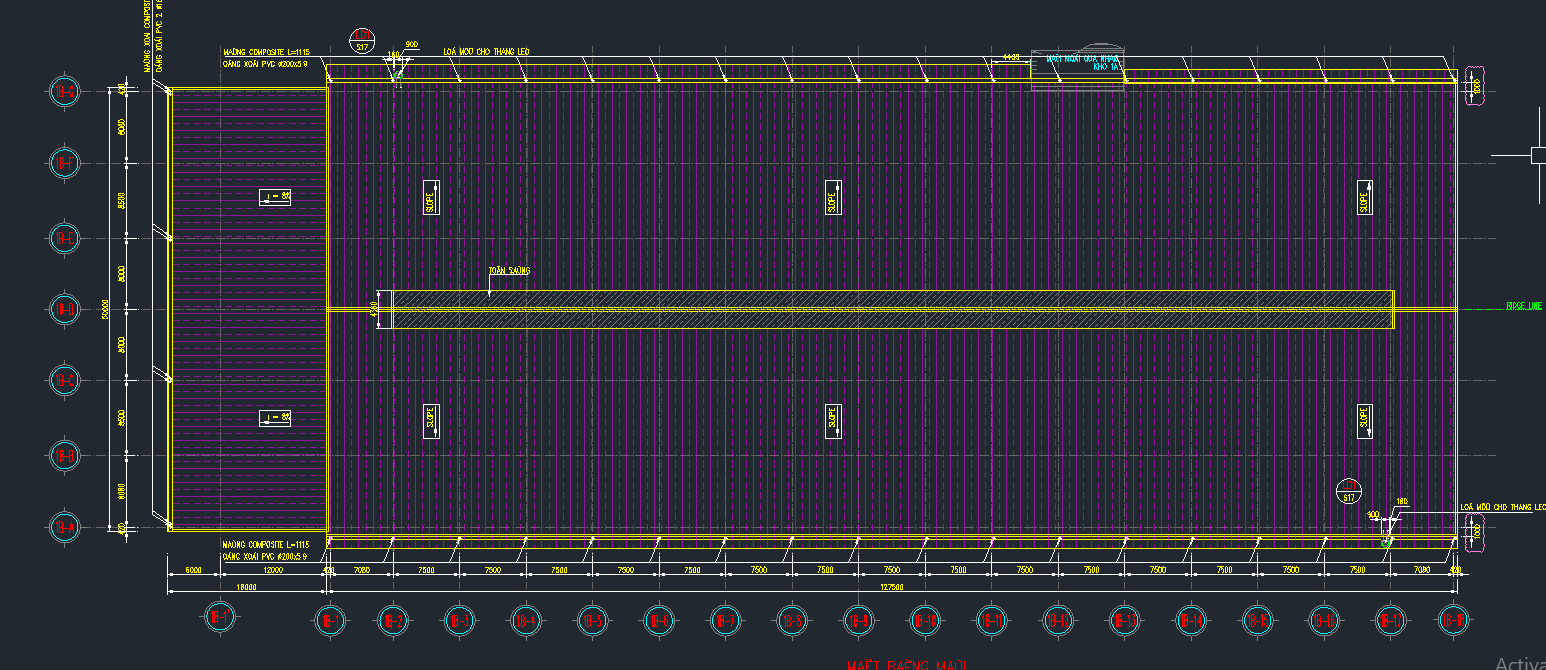 Chi tiết cad nóc gió nhà xưởng
