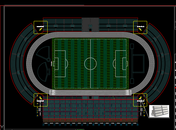 Phương án thiết kế chiếu sáng các sân thể thao